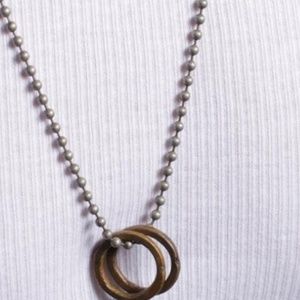 Mens Chunky Double Ring Chain